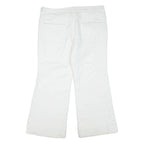 Womens Trousers White Regular Flared W36 L28
