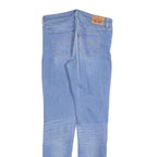 LEVI'S 711 Womens Slim Blue Denim Light W28 L32 Stretch Cotton Blend Jeans