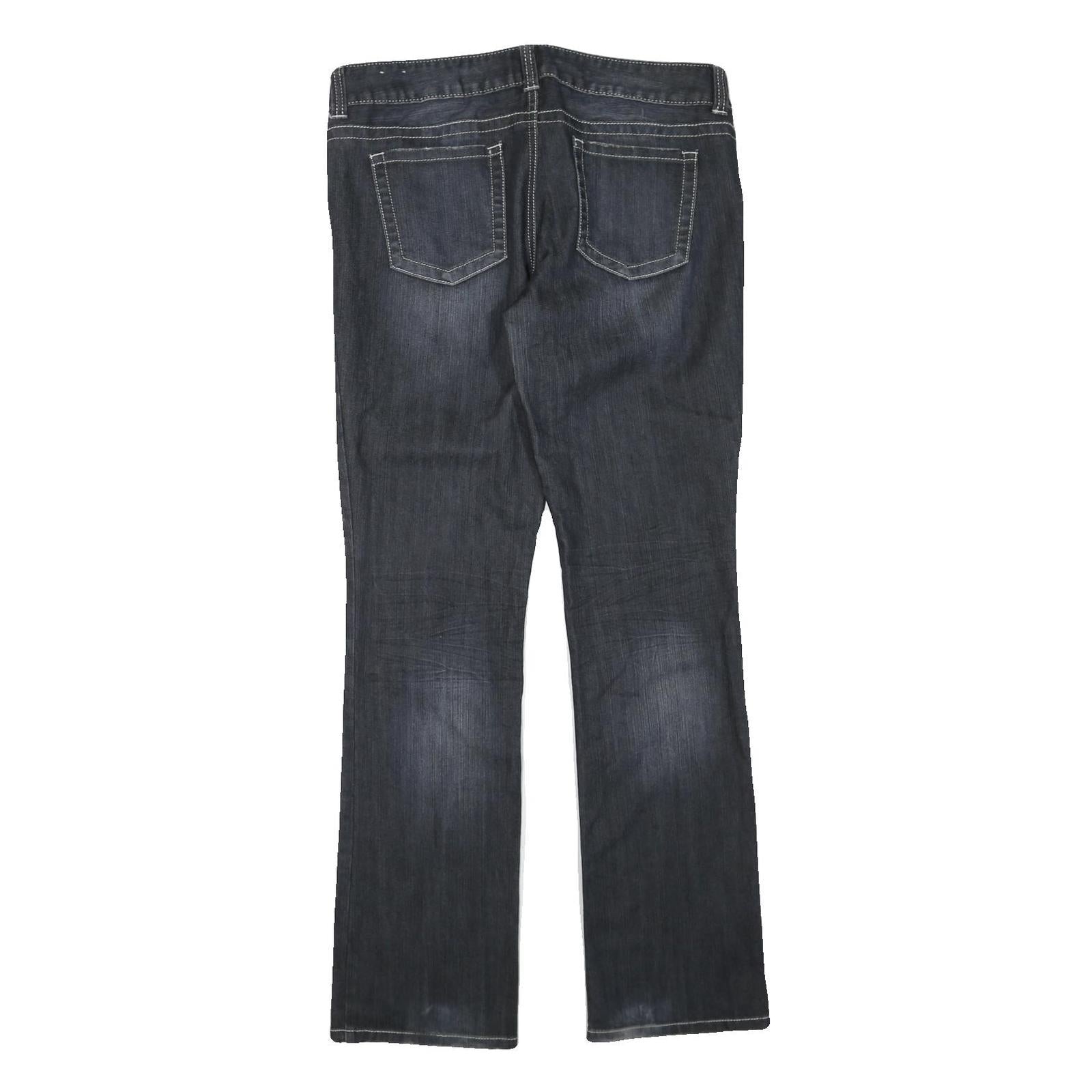 GUESS JEANS Womens Blue Regular Straight Denim Medium W36 L33 Zip Closure