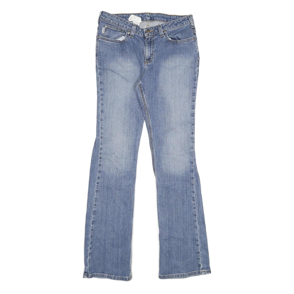 CARHARTT Womens Jeans Blue Classic Flared Denim Medium W32 L34