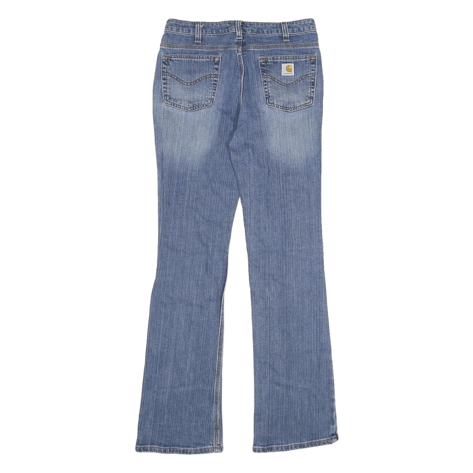 CARHARTT Womens Jeans Blue Classic Flared Denim Medium W32 L34