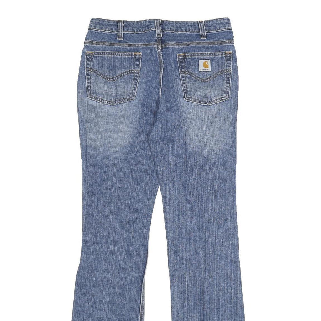 CARHARTT Womens Jeans Blue Classic Flared Denim Medium W32 L34