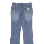 CARHARTT Womens Jeans Blue Classic Flared Denim Medium W32 L34