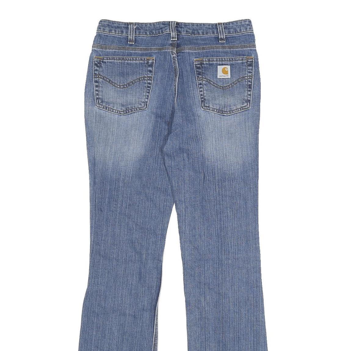 CARHARTT Womens Jeans Blue Classic Flared Denim Medium W32 L34