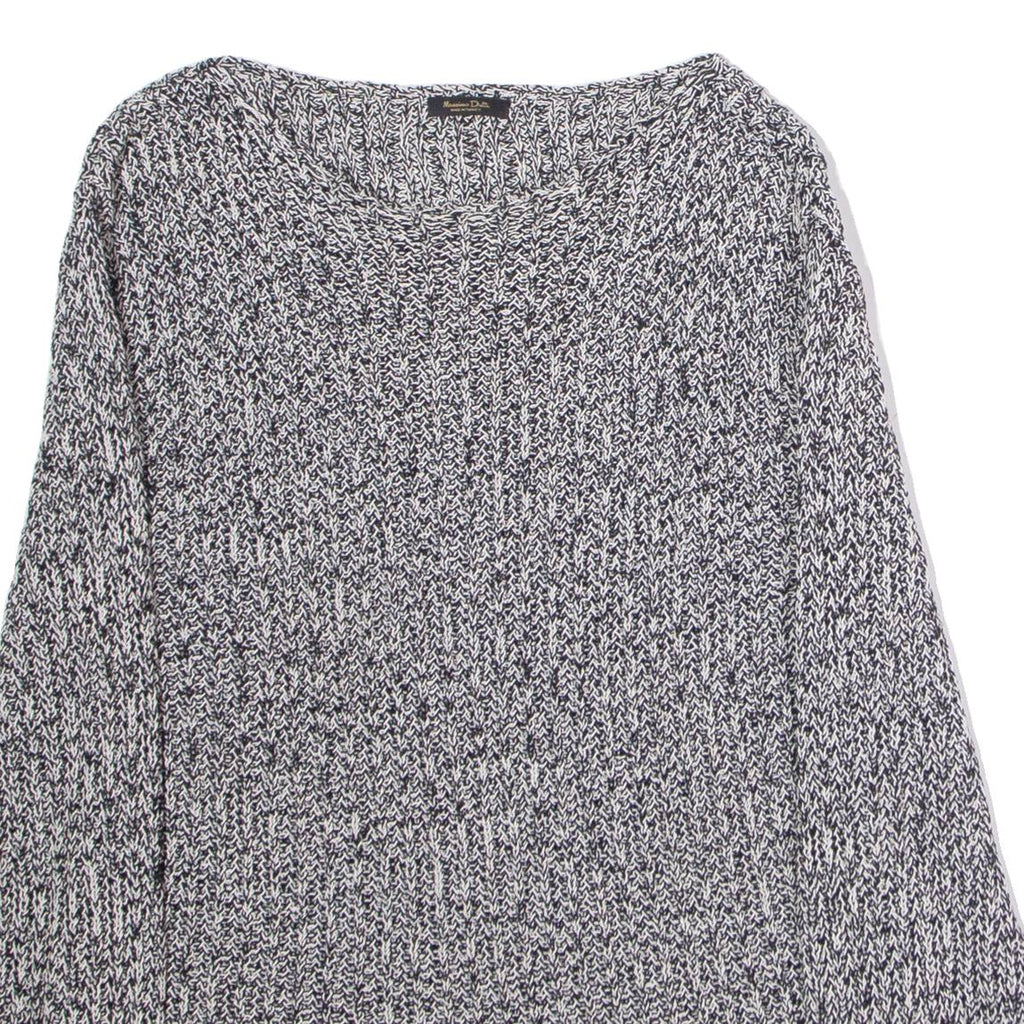 MASSIMO DUTTI Womens Jumper Black Chunky Knit XS