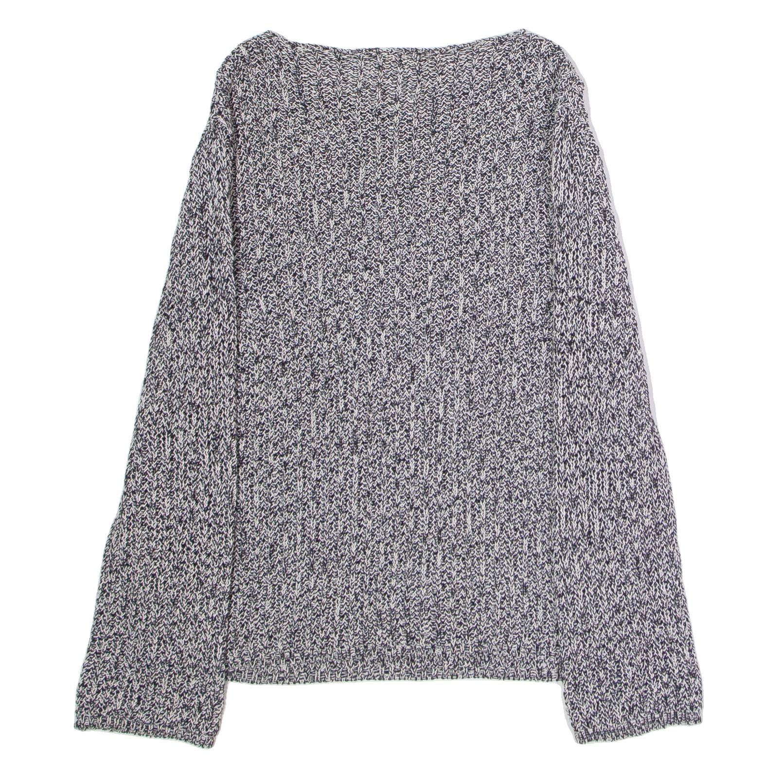 MASSIMO DUTTI Womens Jumper Black Chunky Knit XS