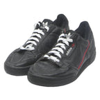 ADIDAS Continental 80 Mens Lace-Up Trainers Black Leather UK 10.5 Retro Casual