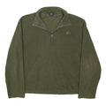 STARTER Mens Green Pullover Plain Crew Neck Basic Knit Jumper L Polyester Blend