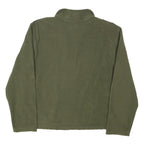 STARTER Mens Green Pullover Plain Crew Neck Basic Knit Jumper L Polyester Blend