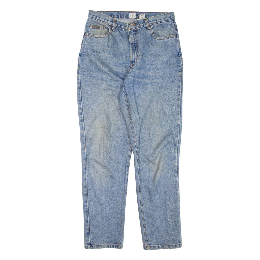 CALVIN KLEIN JEANS Womens Jeans Blue Regular Tapered Stone Wash W31 L30