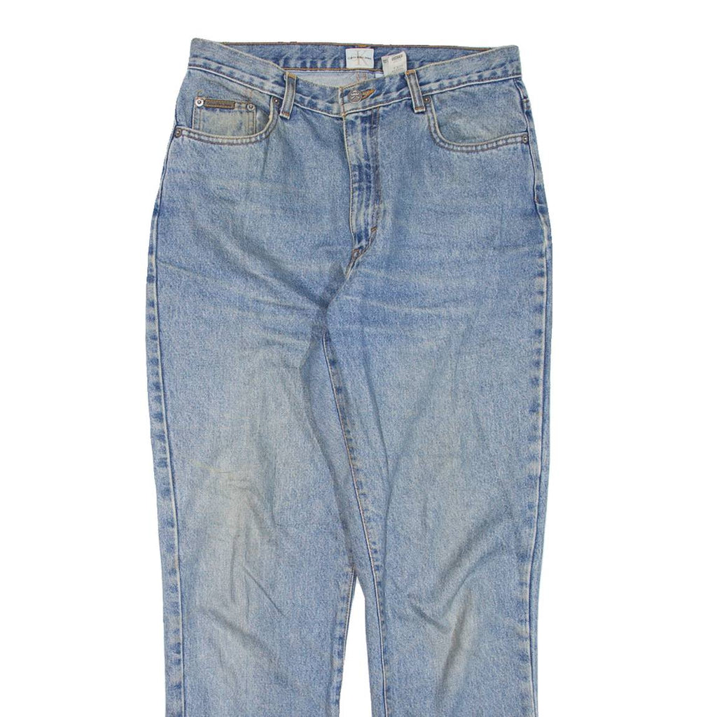 CALVIN KLEIN JEANS Womens Jeans Blue Regular Tapered Stone Wash W31 L30