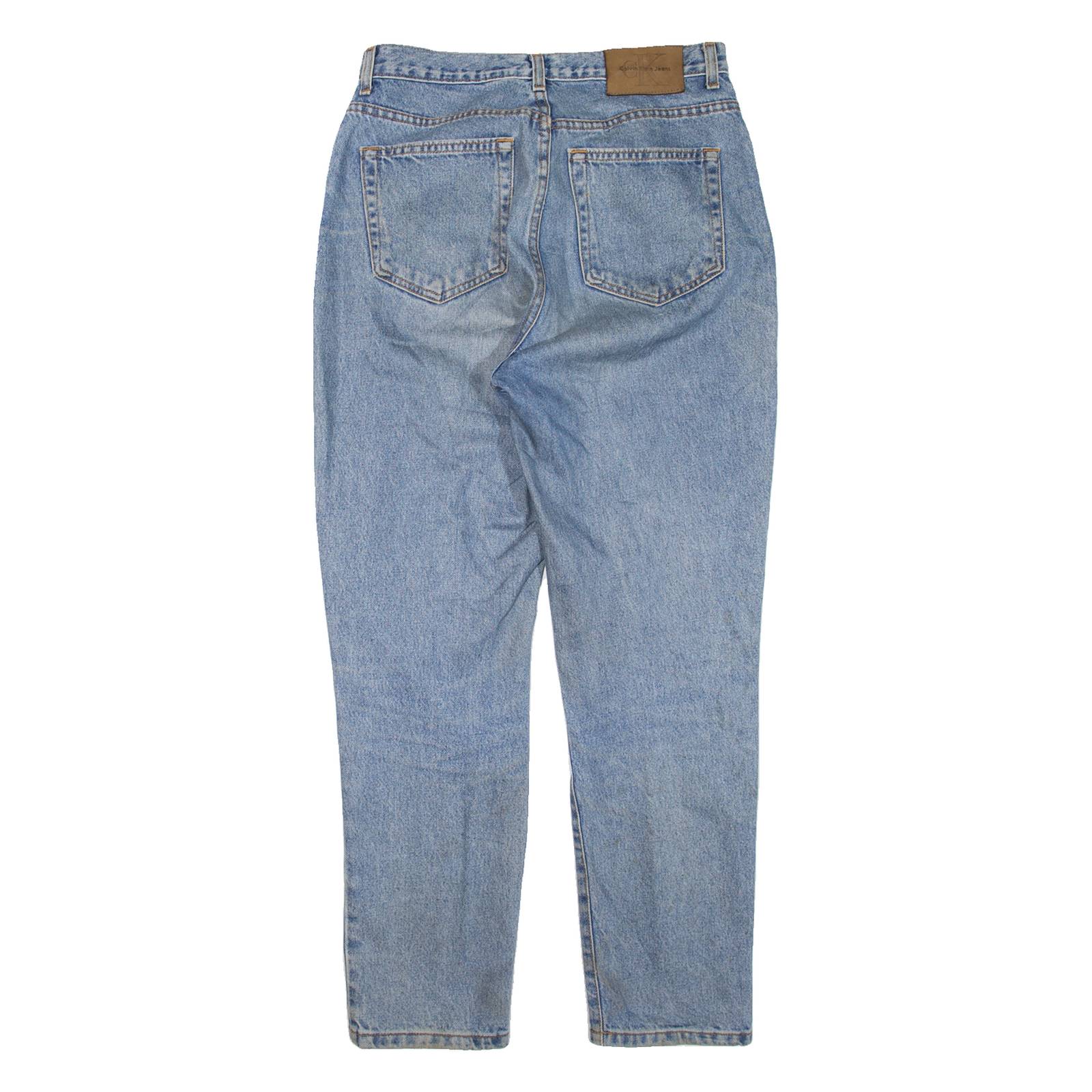 CALVIN KLEIN JEANS Womens Jeans Blue Regular Tapered Stone Wash W31 L30