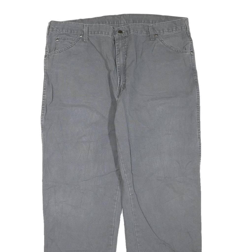 DICKIES Mens Jeans Grey Regular Straight Denim W40 L32 Workwear Utility