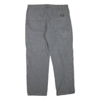 DICKIES Mens Jeans Grey Regular Straight Denim W40 L32 Workwear Utility