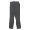 COTTON TRADERS Womens Grey Slim Skinny Woven Trousers W26 L29 Zip Pockets