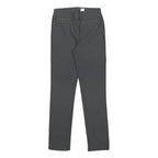 COTTON TRADERS Womens Grey Slim Skinny Woven Trousers W26 L29 Zip Pockets