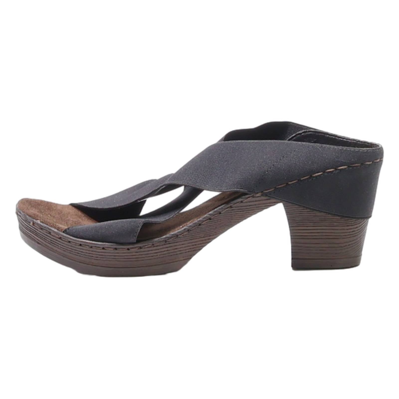 RIEKER Strappy Heels Brown Synthetic Womens UK 7
