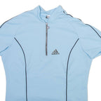ADIDAS Mens Jersey Blue 1/4 Zip L