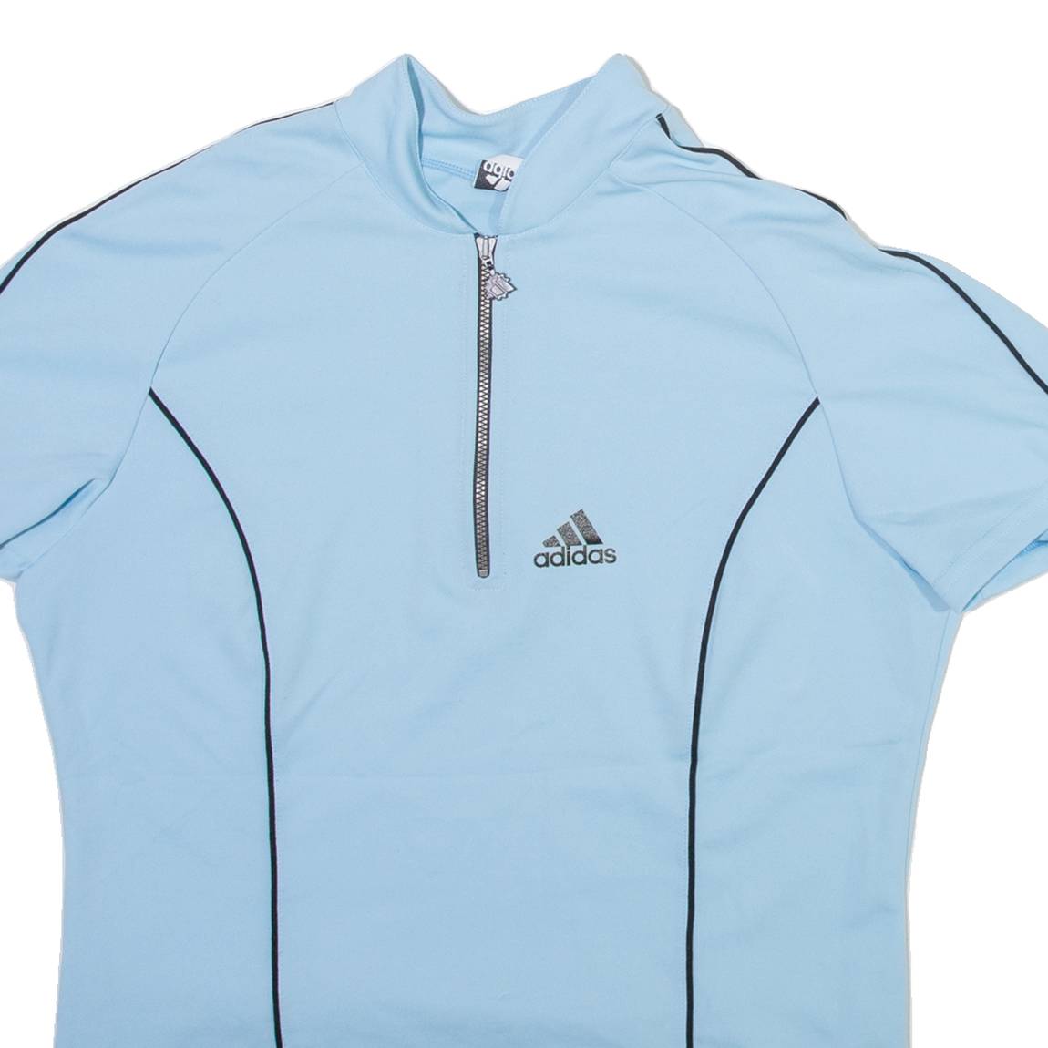 ADIDAS Mens Jersey Blue 1/4 Zip L