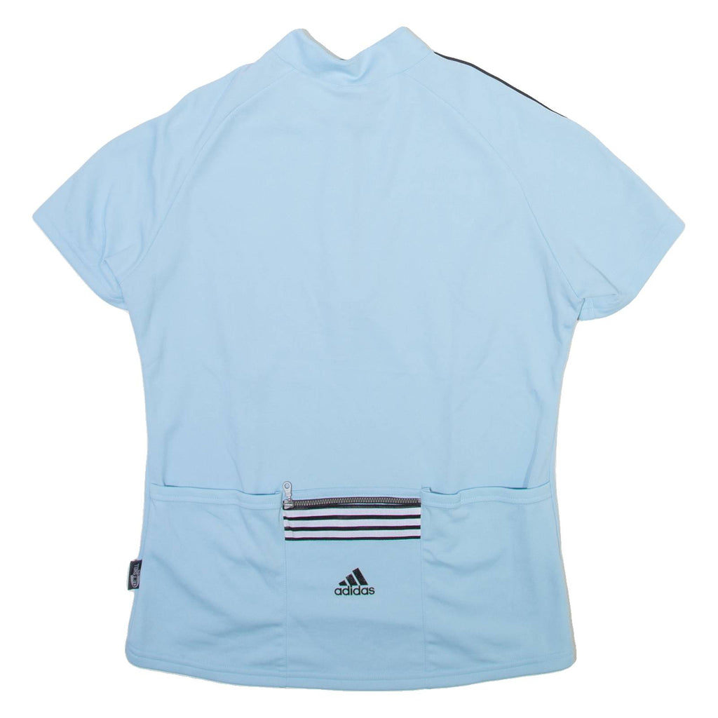 ADIDAS Mens Jersey Blue 1/4 Zip L