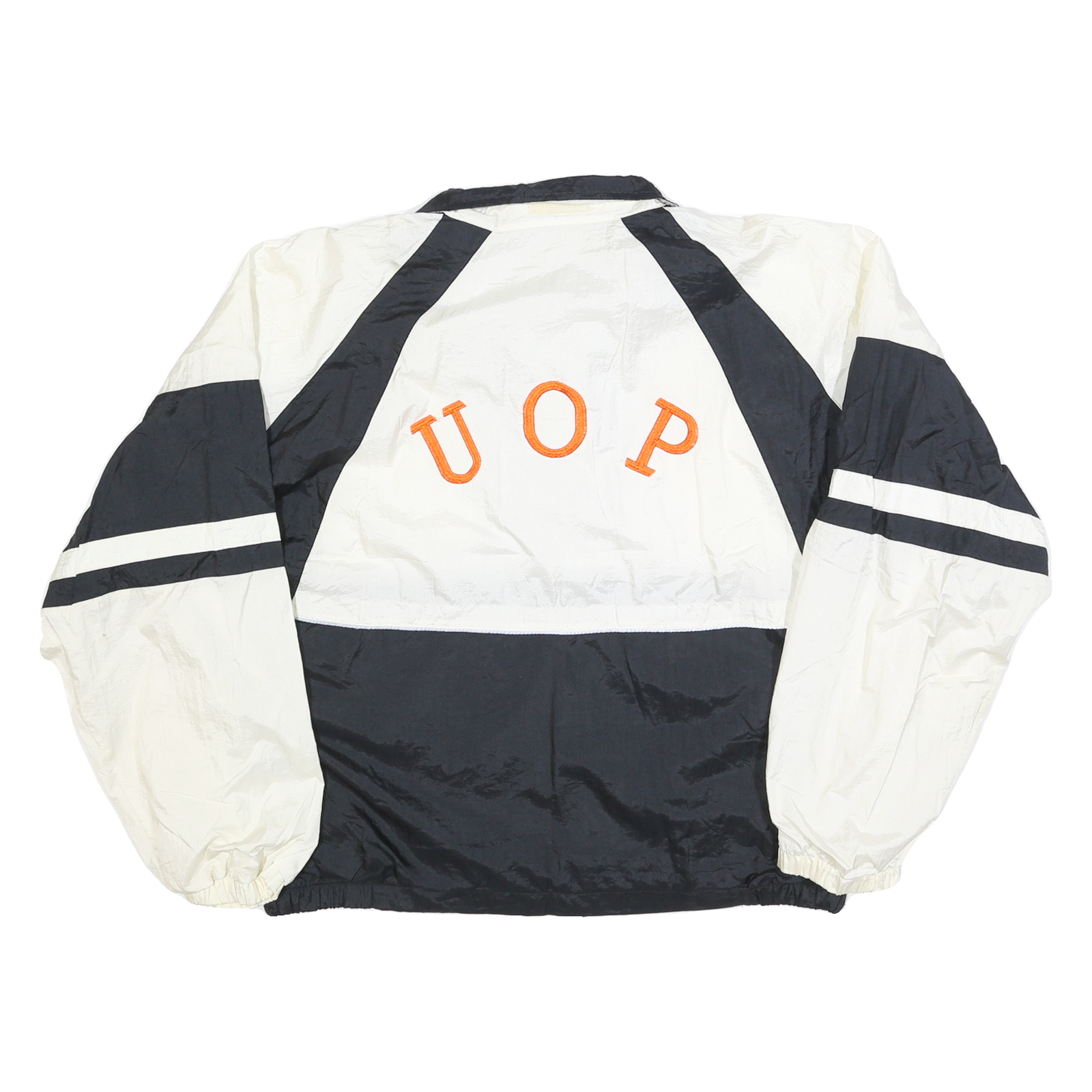 ASICS Mens Black & White Lightweight Zip Up Track Jacket L Polyester Blend