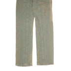 YANFENG JEANS Mens Regular Cotton Jeans Beige & Green W32 L33 Stylish Casual