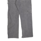 DICKIES Mens Relaxed Grey Cotton Blend Jeans W34 L30 Workwear Zip Closure