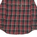 CARHARTT Mens Red & Black Check Shirt L Casual Workwear Button Down Cotton Blend