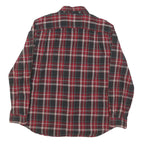 CARHARTT Mens Red & Black Check Shirt L Casual Workwear Button Down Cotton Blend