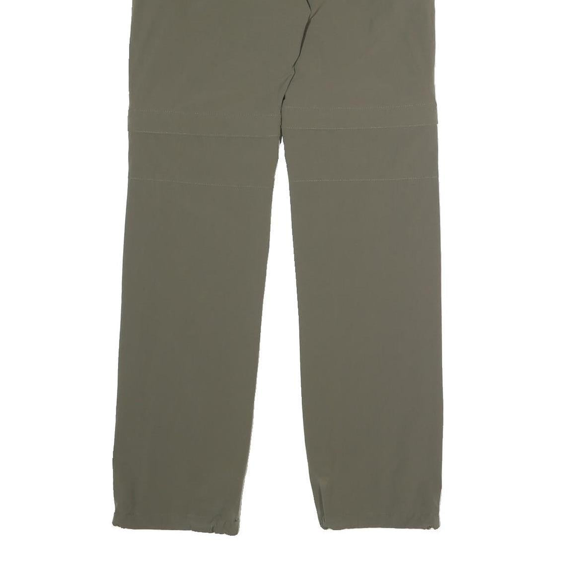 REGATTA Womens Polyester Green Regular Zip Trousers W25 L30 Outdoor Hiking