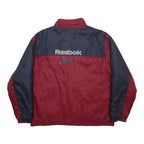 REEBOK Boys Maroon & Navy Zip Jacket XL Polyester Plain Sportswear Casual
