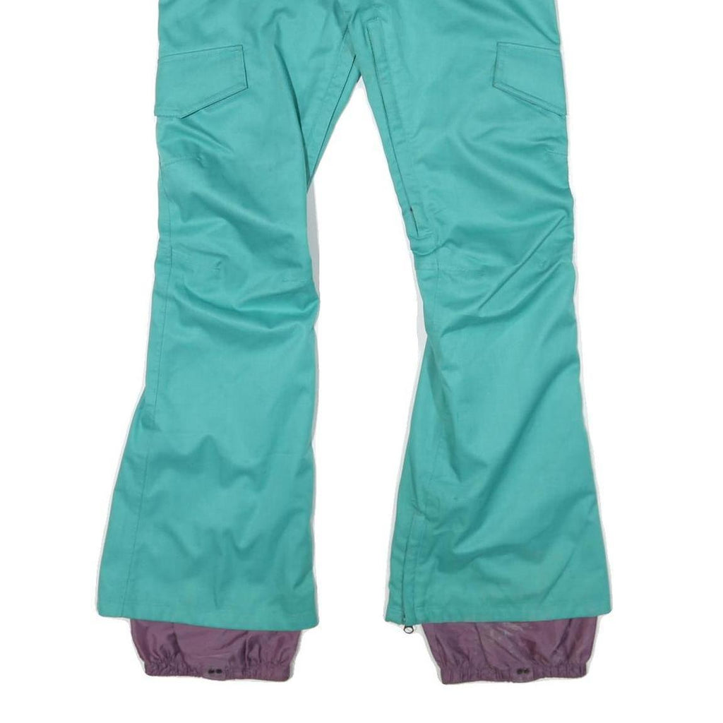 BURTON Mens Polyester Blend Blue Regular Flared Trousers W34 L31 Outdoor Winter