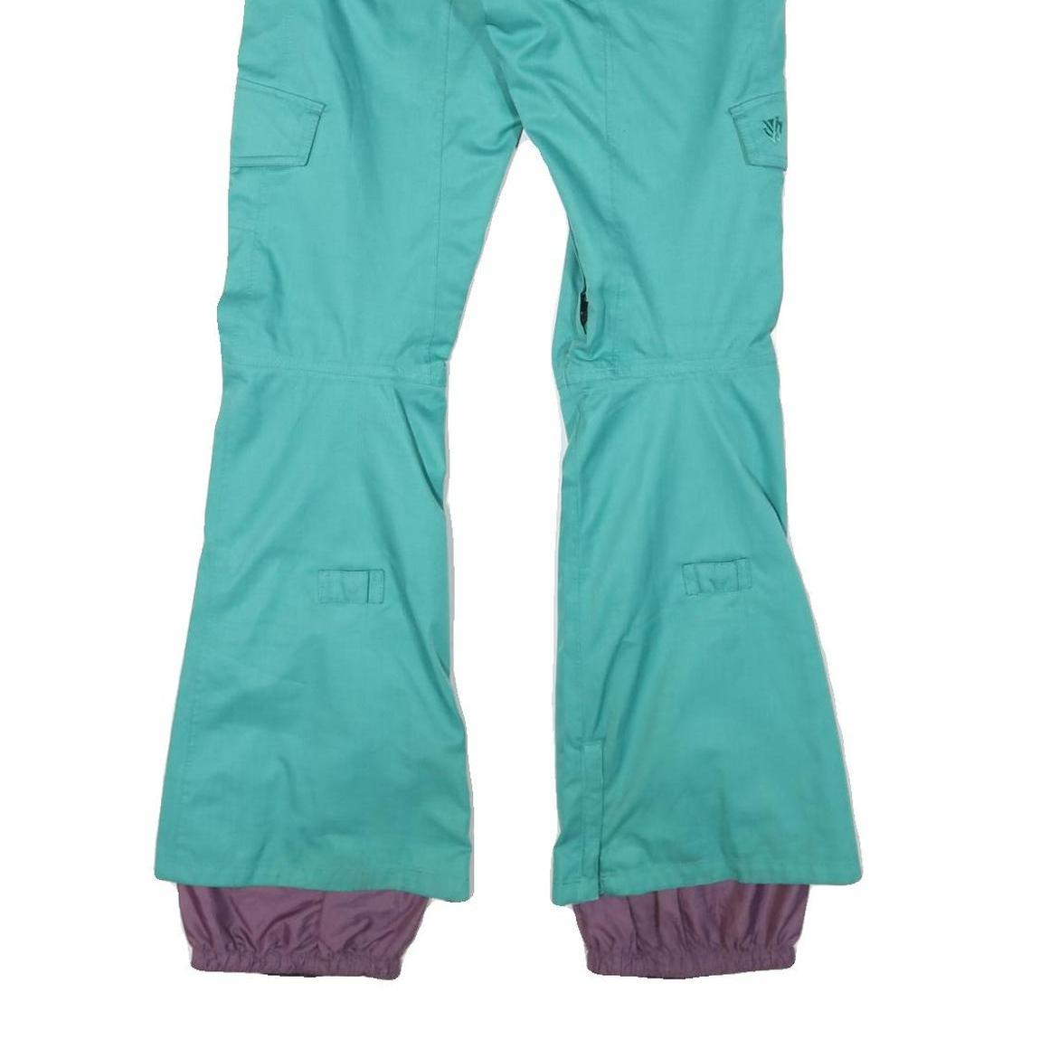 BURTON Mens Polyester Blend Blue Regular Flared Trousers W34 L31 Outdoor Winter