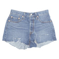LEVI'S Cut Off 501 Womens Denim Shorts Blue M W29