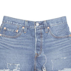 LEVI'S Cut Off 501 Womens Denim Shorts Blue M W29