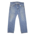 LEVI'S 505 Mens Jeans Blue Regular Straight Denim Medium W34 L29 Classic Fit