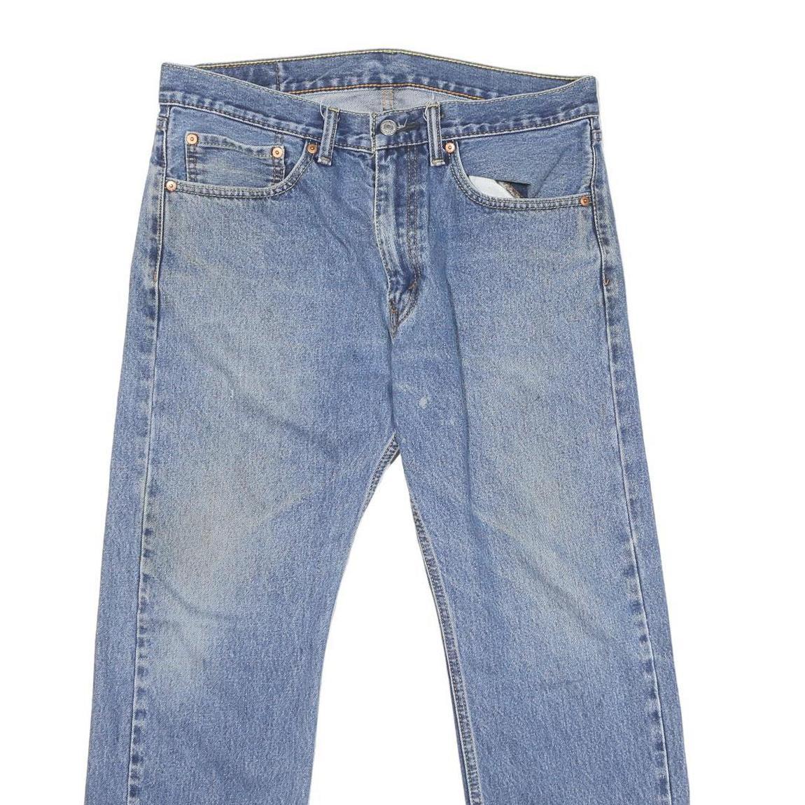 LEVI'S 505 Mens Jeans Blue Regular Straight Denim Medium W34 L29 Classic Fit