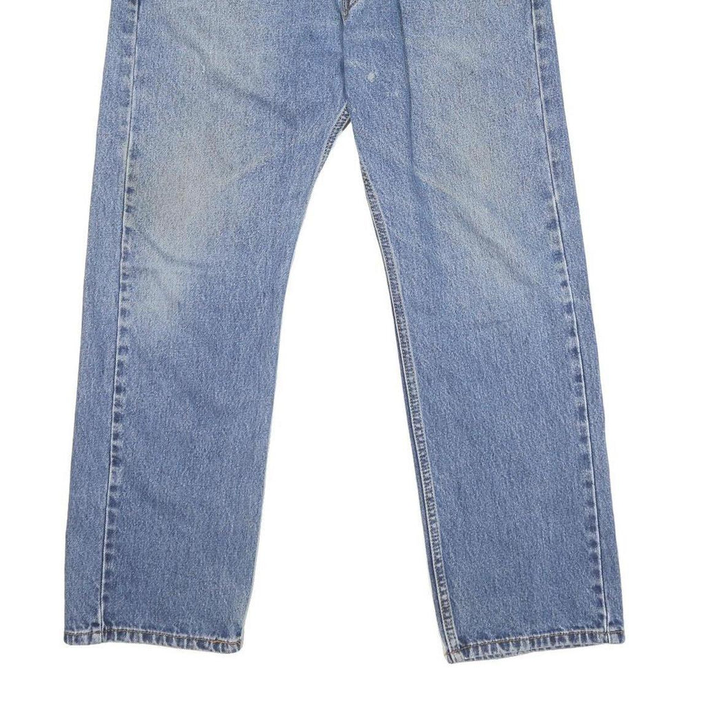LEVI'S 505 Mens Jeans Blue Regular Straight Denim Medium W34 L29 Classic Fit