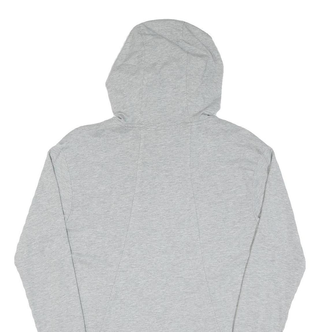 NIKE Mens Grey Hoodie XS Zip Up Lightweight Cotton Casual Sports Sweatshirt