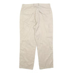 UNO DUE TRE Womens Regular Beige Polyester Blend Cargo Trousers W34 L27 Button