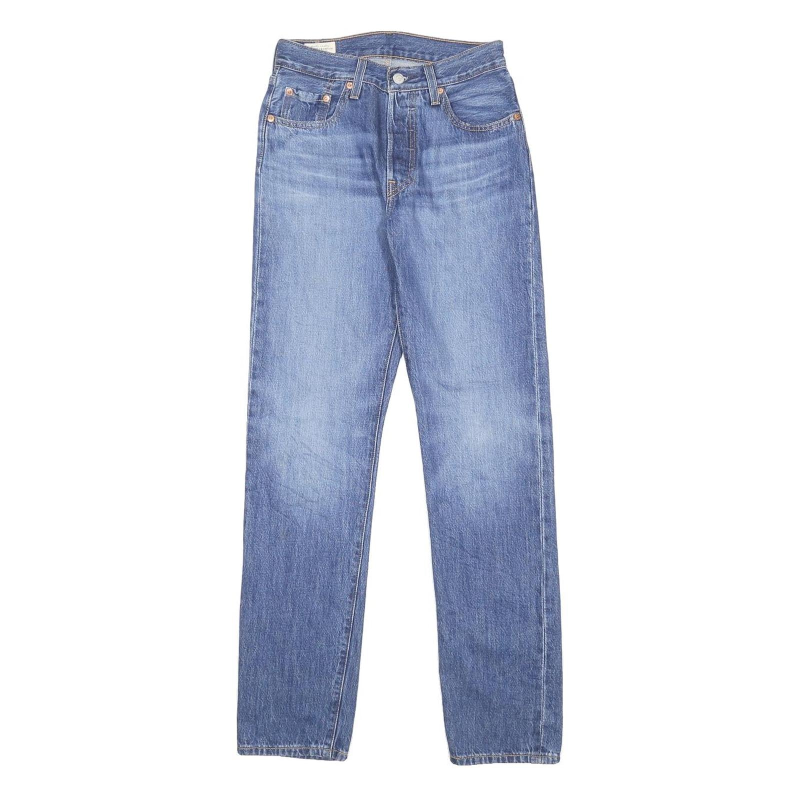 LEVI'S 501 BIG E Womens Jeans Blue Regular Straight Denim Medium W24 L32 Classic