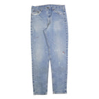 CARHARTT Mens Regular Fit Blue Denim Plain Jeans W36 L36 Workwear Zip Fly