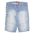 REJECT Mens Shorts Blue Casual Cargo 2XL W44 Cotton Blend
