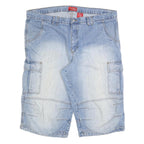 REJECT Mens Shorts Blue Casual Cargo 2XL W44 Cotton Blend