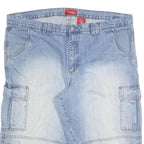 REJECT Mens Shorts Blue Casual Cargo 2XL W44 Cotton Blend