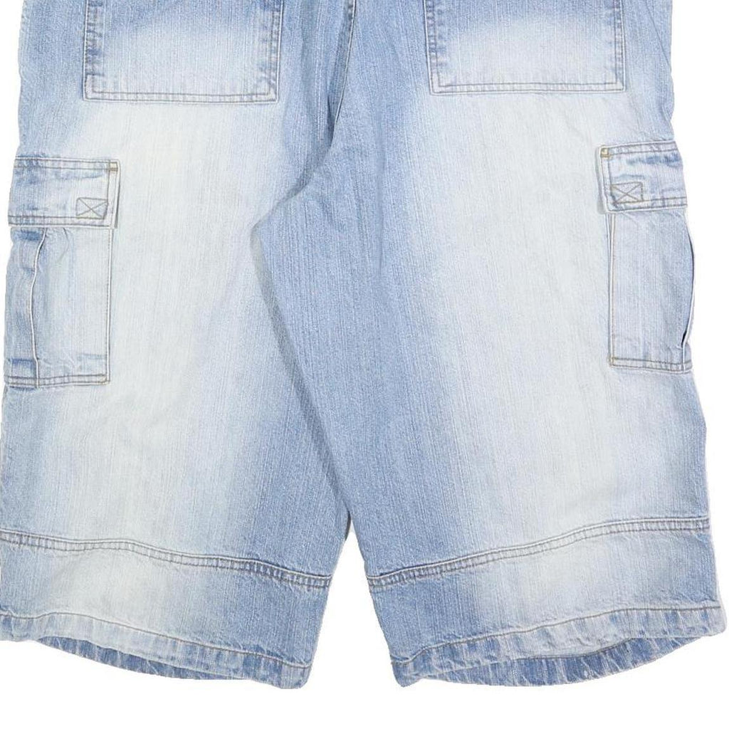 REJECT Mens Shorts Blue Casual Cargo 2XL W44 Cotton Blend