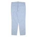 ANGELO LITRICO Mens Cotton Blend Light Blue Slim Slim Leg Trousers W34 L30