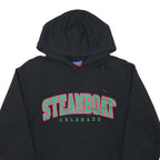 CHAMPION Mens Black Steamboat Colorado Hoodie S Cotton Blend Casual Pullover