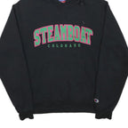 CHAMPION Mens Black Steamboat Colorado Hoodie S Cotton Blend Casual Pullover