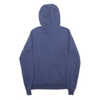 NIKE Womens Navy Blue Hoodie M Cotton Blend Pullover